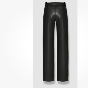 Aleksandre Akhalkatsishvili Faux Leather Pants, Black, NWT, Size XL